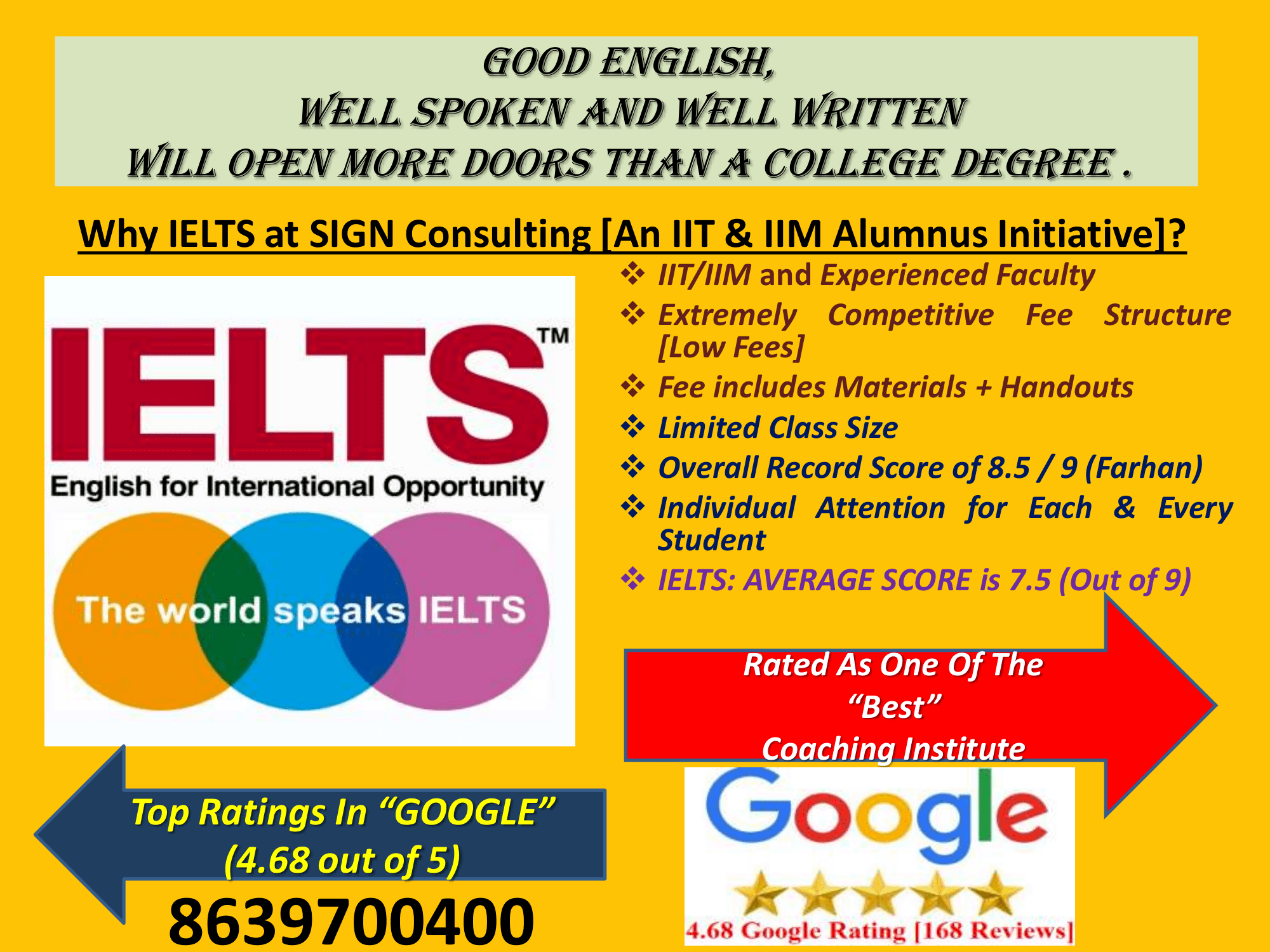 IELTS - Best Corporate Training | Speed Maths | Career Counselling ...